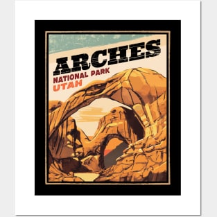 Arches National Park Outdoor Vintage Posters and Art